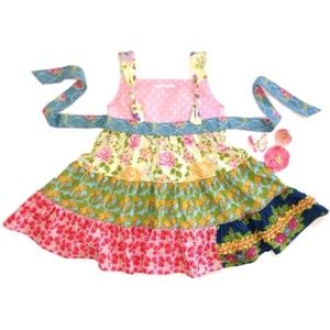 Matilda Jane Size 6 Good Hart Tiered Madi Dress